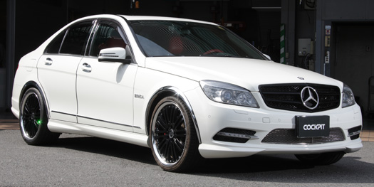 W204 メルセデスベンツ 4本出しマフラー オールステン C180 C200 W204