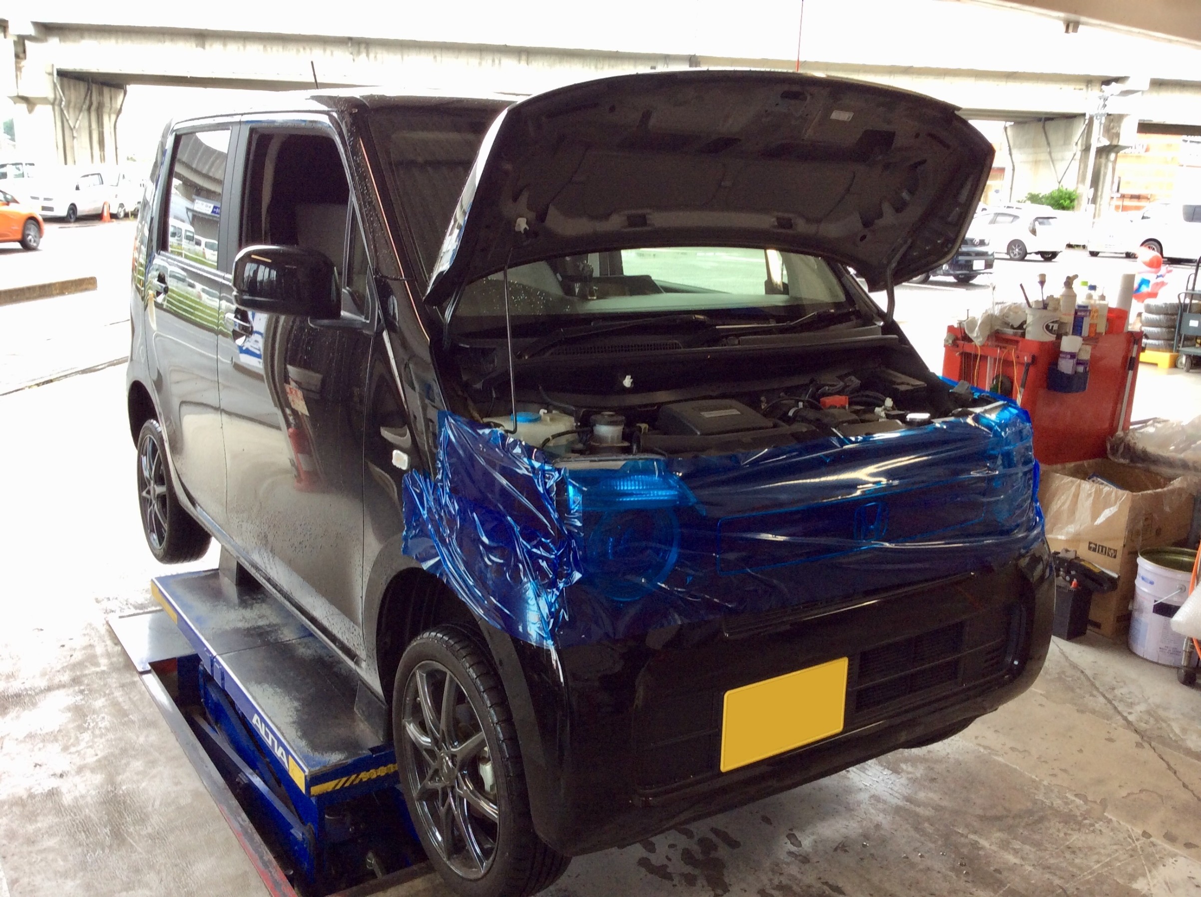 N-WGN 4WD JH4 ローダウンスプリングに交換します！ | ホンダ N-WGN