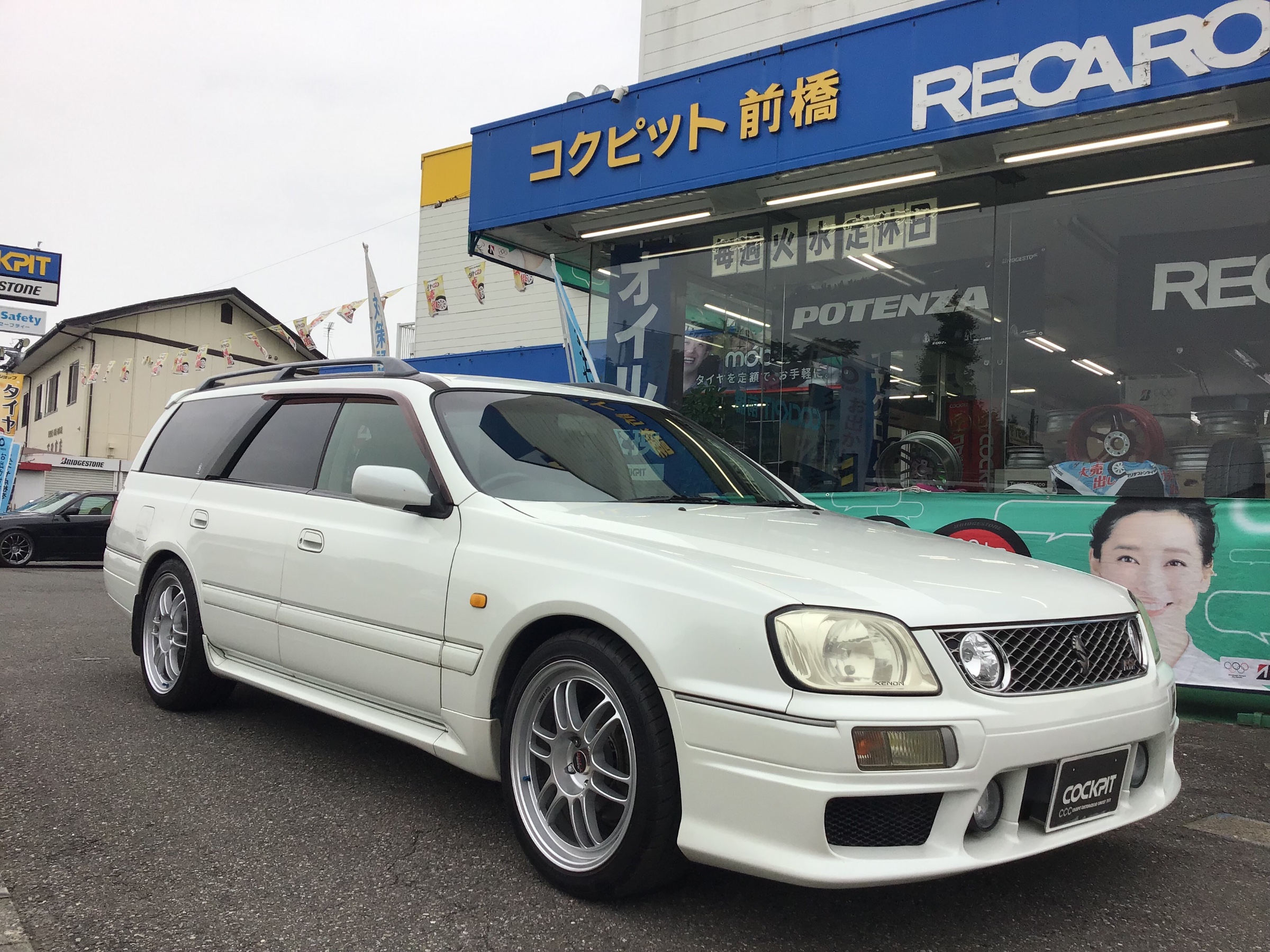 WGNC34 STAGEA RS-FOUR × ENKEI RPF1 & POTENZA Adrenalin RE004