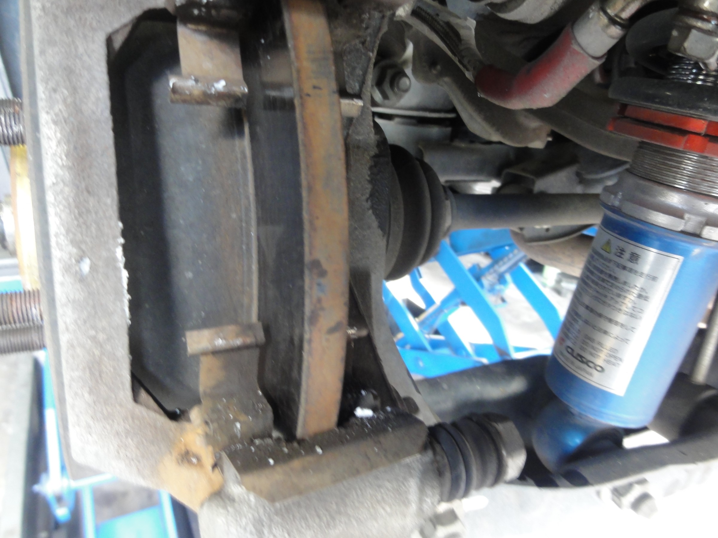 インプレッサ（GH8）エンドレス製スポーツブレーキパッド「SSS」装着