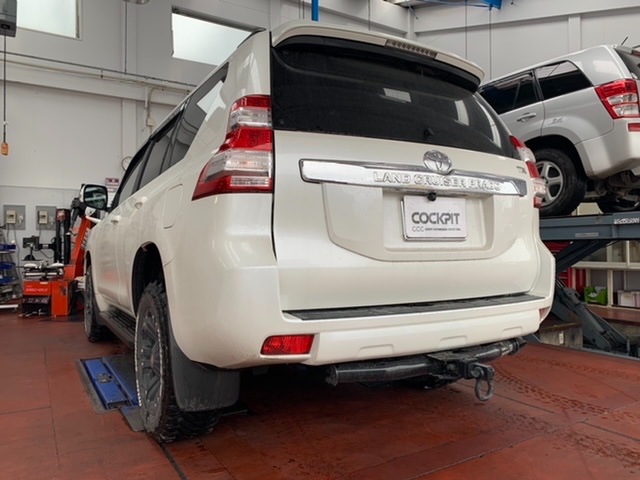 ◇TOYOTA LANDCRUISER PRADO [GDJ150W] JAOS BATTLEZ リフトアップキット取付・簡易トー調整◇ | トヨタ  ランドクルーザープラド 足まわり（サスペンション・ブレーキ） 足まわり（サスペンション・ブレーキ） > サスペンションパーツ関連取付 | スタッフ  日記 ...