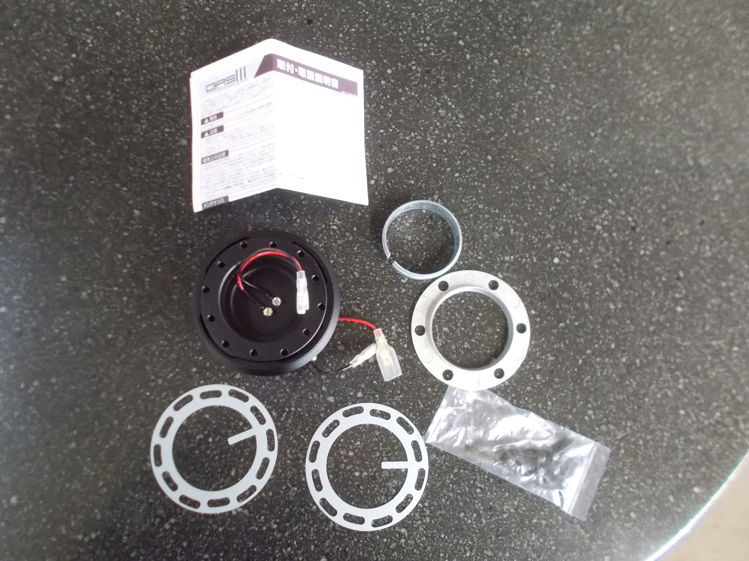 MR2 FET製ステアリング脱着パーツ「クイックリリーススペーサー3