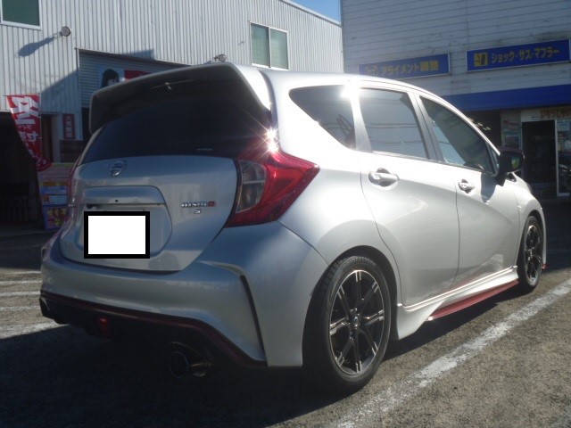 ノート ニスモS マフラー交換 | 日産 ノートNISMO 吸・排気系 吸