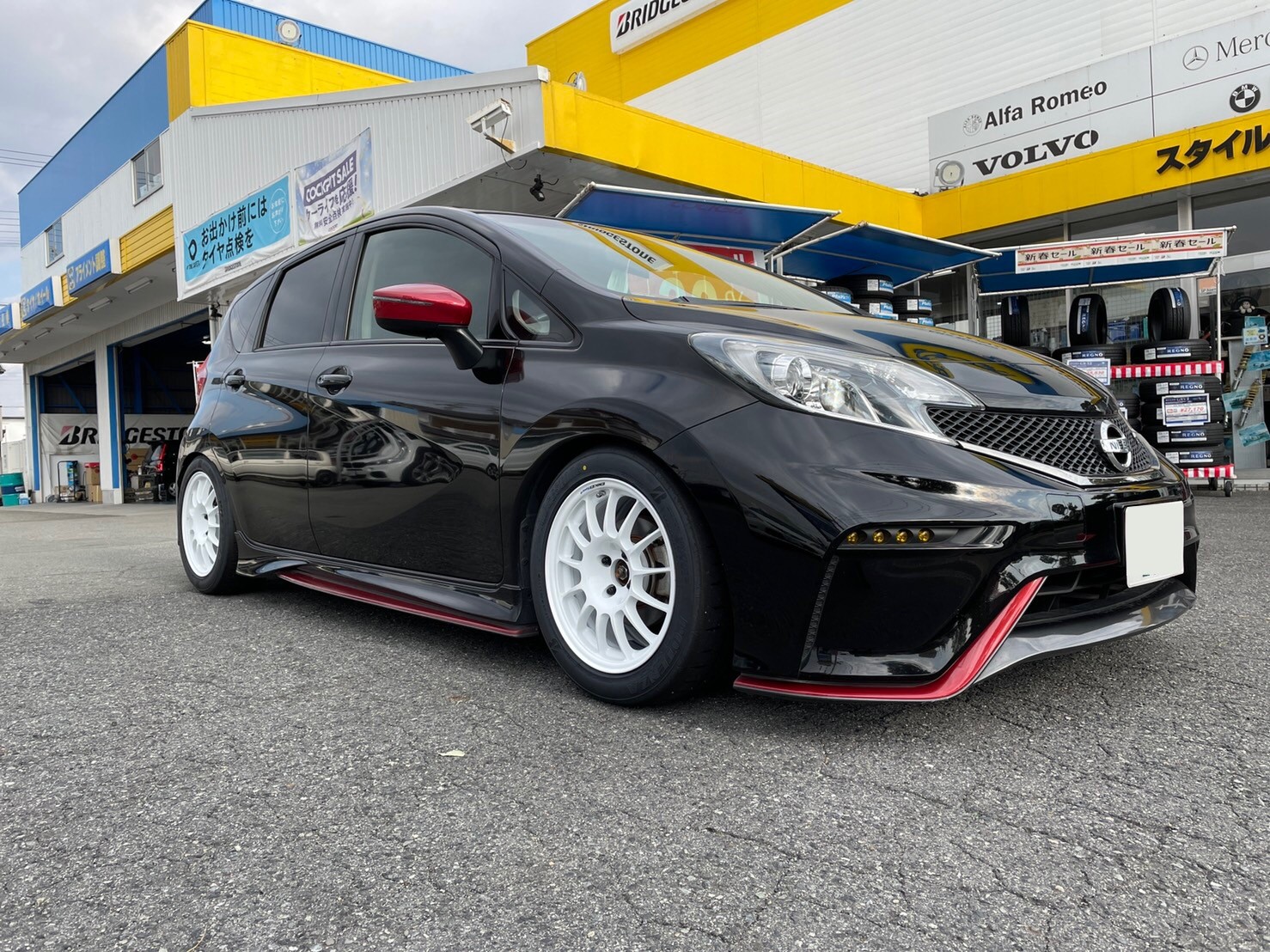 ☆ノートニスモS ホイール RC-T5 ＆ タイヤ RE-71RS 取り付け☆ | 日産