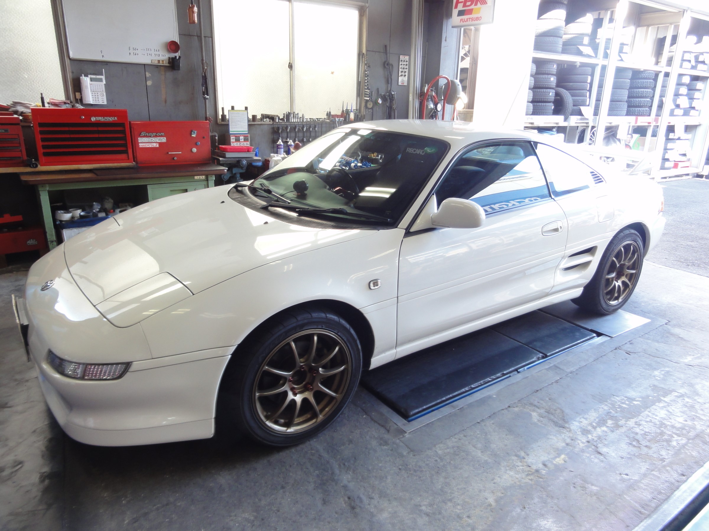 Mr2 当店オリジナルエナペタル製車高調 E12 クスコ製フロントピロテンションロッド装着 トヨタ Mr2 Sw 足まわり サスペンション ブレーキ 足まわり サスペンション ブレーキ サスペンションパーツ関連取付 作業日誌 コクピット 川越 お店の