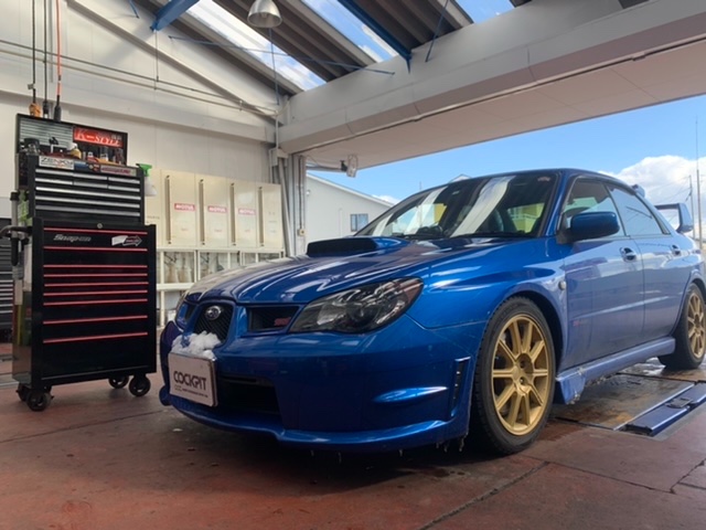 ◇SUBARU IMPREZA WRX STI [GDBF] パワステポンプAssy交換