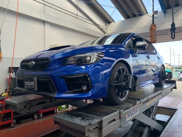 ◇SUBARU WRX S4 [VAG] 4輪アライメント測定&調整・車高測定&調整