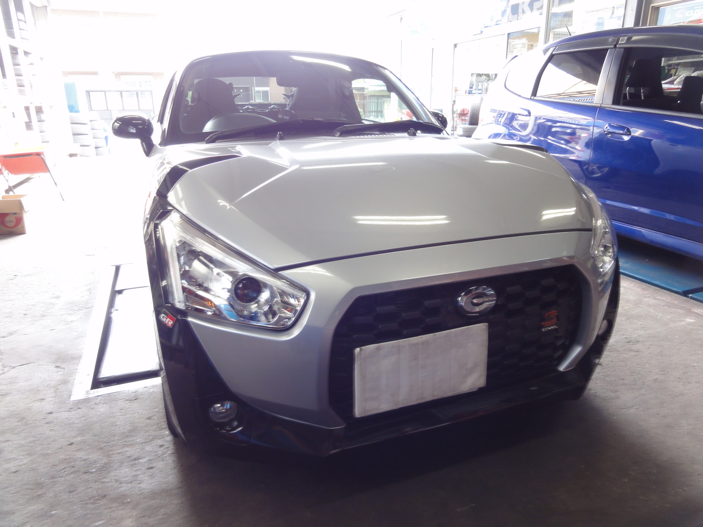 コペン Ｄスポーツ製ブレーキホース＆Ｆブレーキローター＆ブレーキ