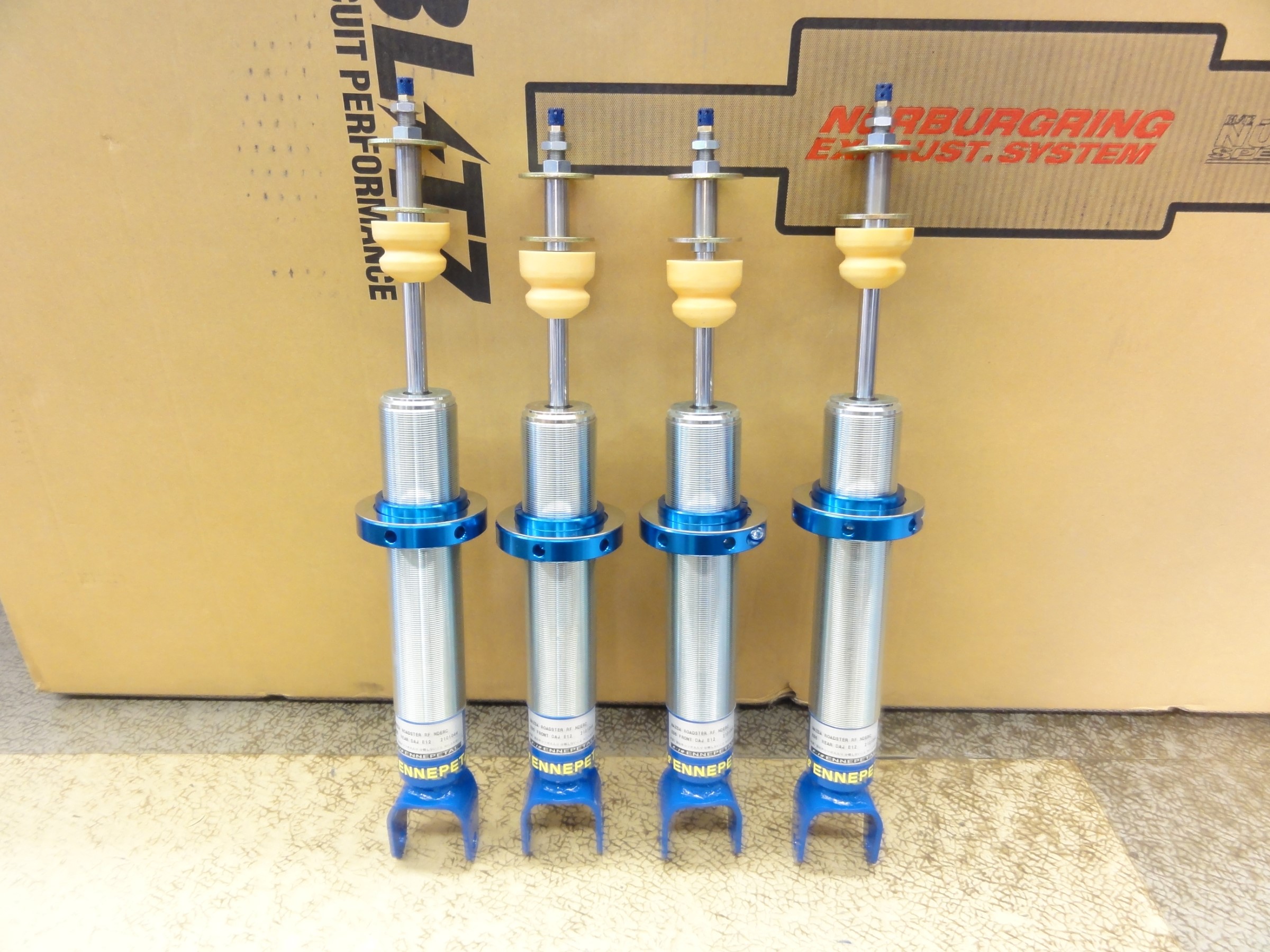 ロードスターRF 当店オリジナルエナペタル製車高調（E12）装着