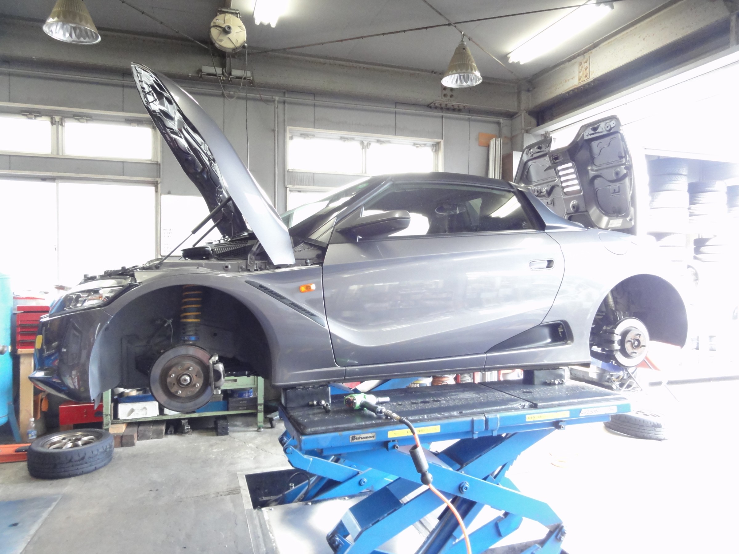 S660 当店オリジナル エナペタルｚスペシャル オーバーホール 仕様変更 ホンダ S660 足まわり サスペンション ブレーキ 足まわり サスペンション ブレーキ サスペンションパーツ関連取付 作業日誌 コクピット 川越 お店の得意技紹介