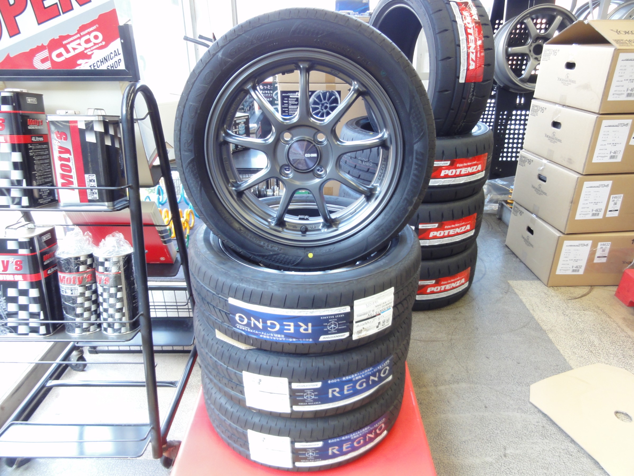 N-WGN ブリヂストンタイヤ「レグノ GR-Leggera」＆エンケイ製