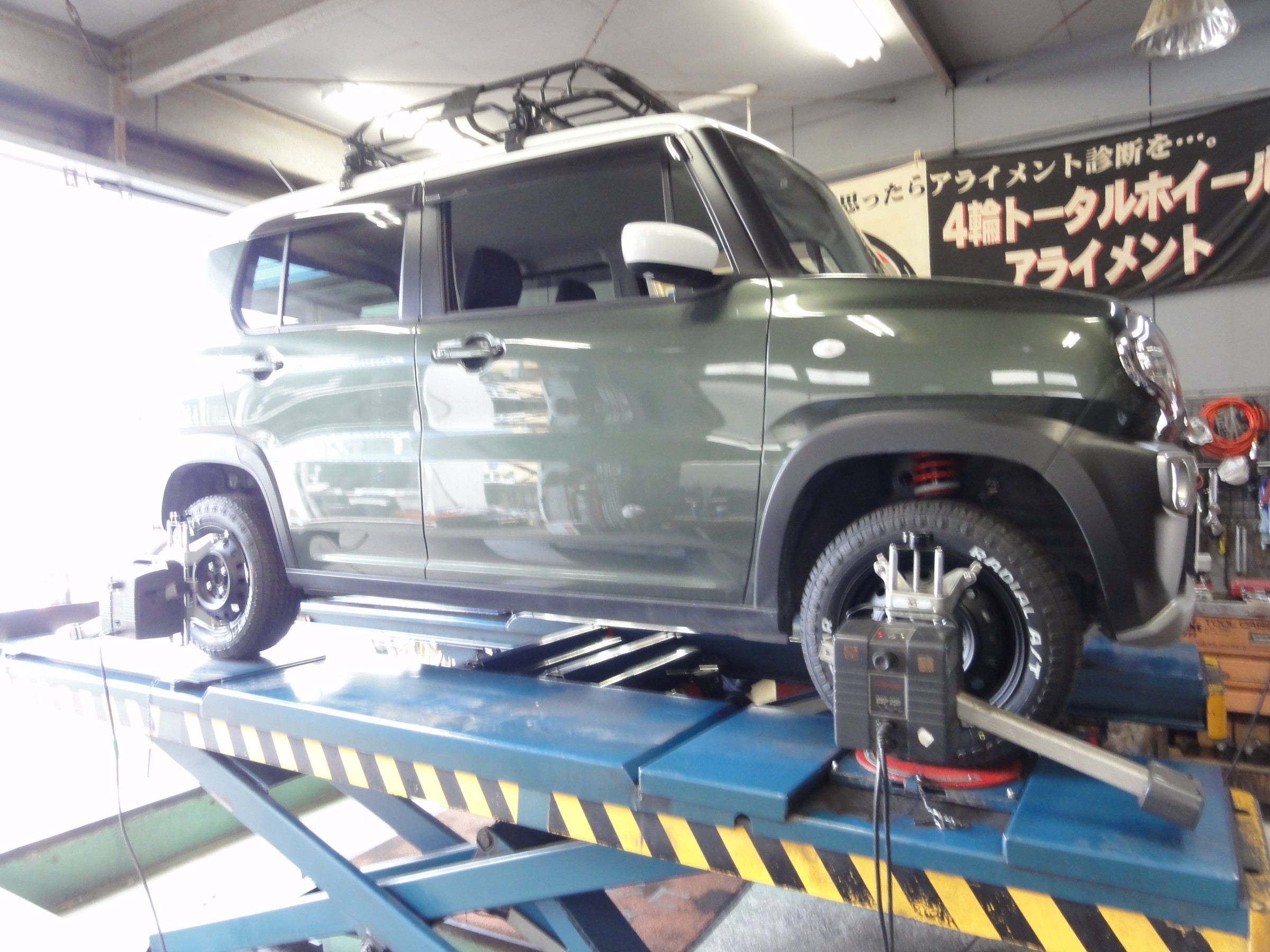 ハスラー（MR41S） タナベ製車高アップスプリング「DEVIDE UP210