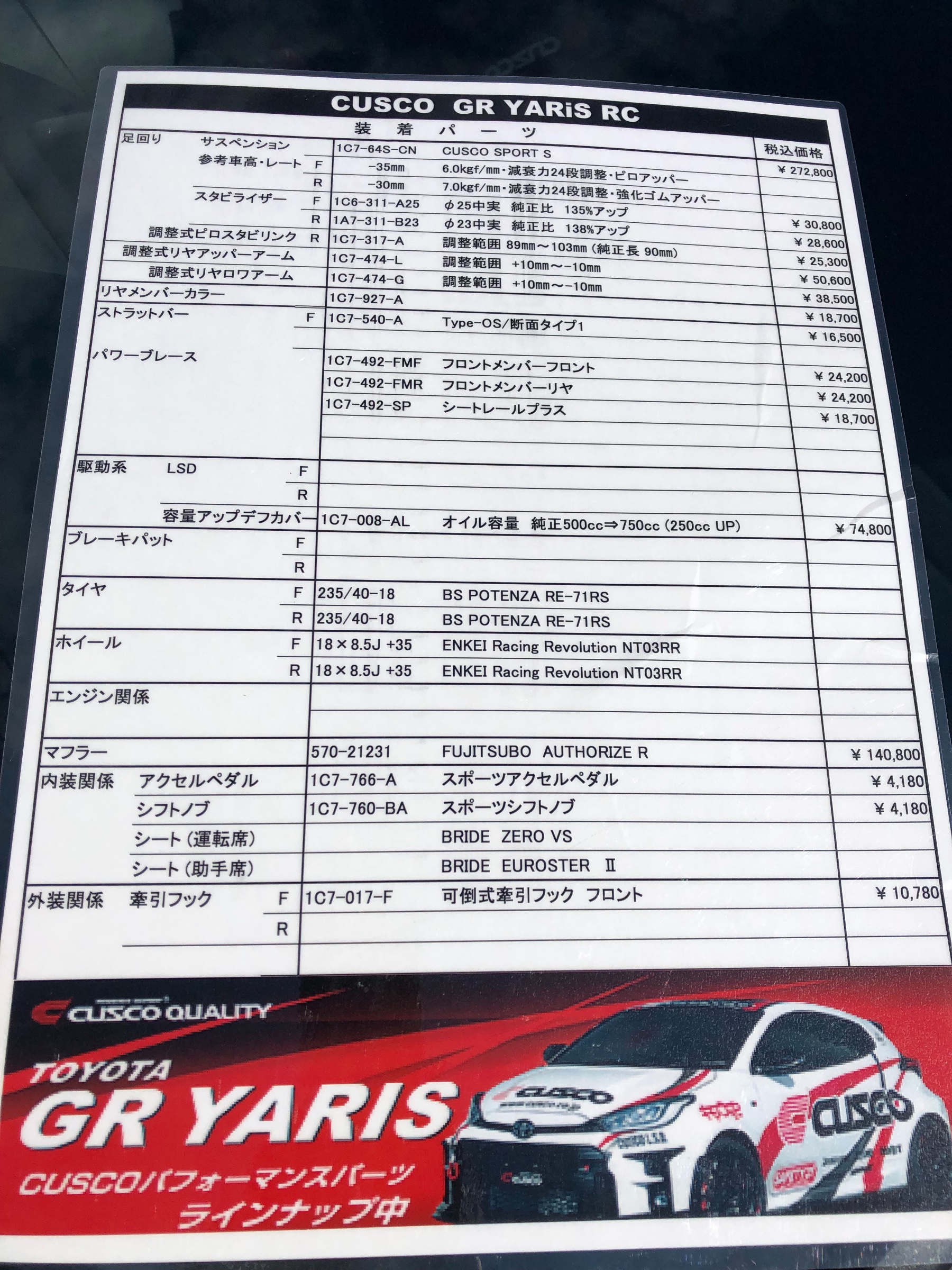 年末のプロモーション CUSCO クスコ ロワアームブッシュ ピロ フロント GRヤリス GXPA16 2020年09月〜 G16E-GTS 1600  4WD 6MT リヤ側