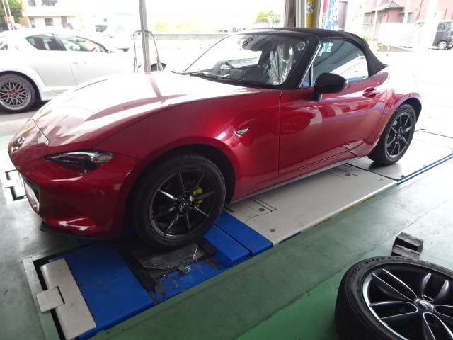 Ndロードスター テイン車高調取付け マツダ ロードスター 足まわり サスペンション ブレーキ 足まわり サスペンション ブレーキ サスペンションパーツ関連取付 スタッフ日記 コクピット さつま岸和田