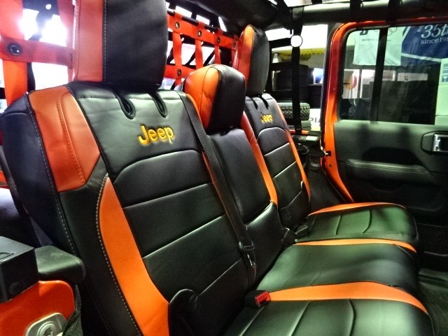 2021公式店舗 ジープ ラングラー JL <br> シートカバー ブラックレザー