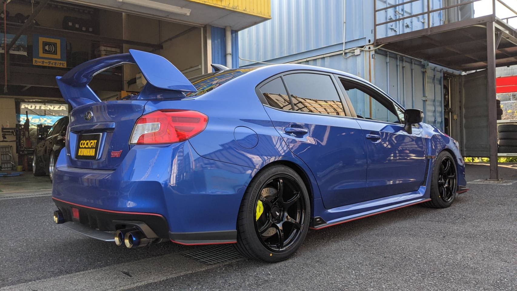 スバル WRX STIホイール　タイヤホイールセット① スバル WRX STi VAB 後期 Type S 純正 ホイール 4本 19インチ