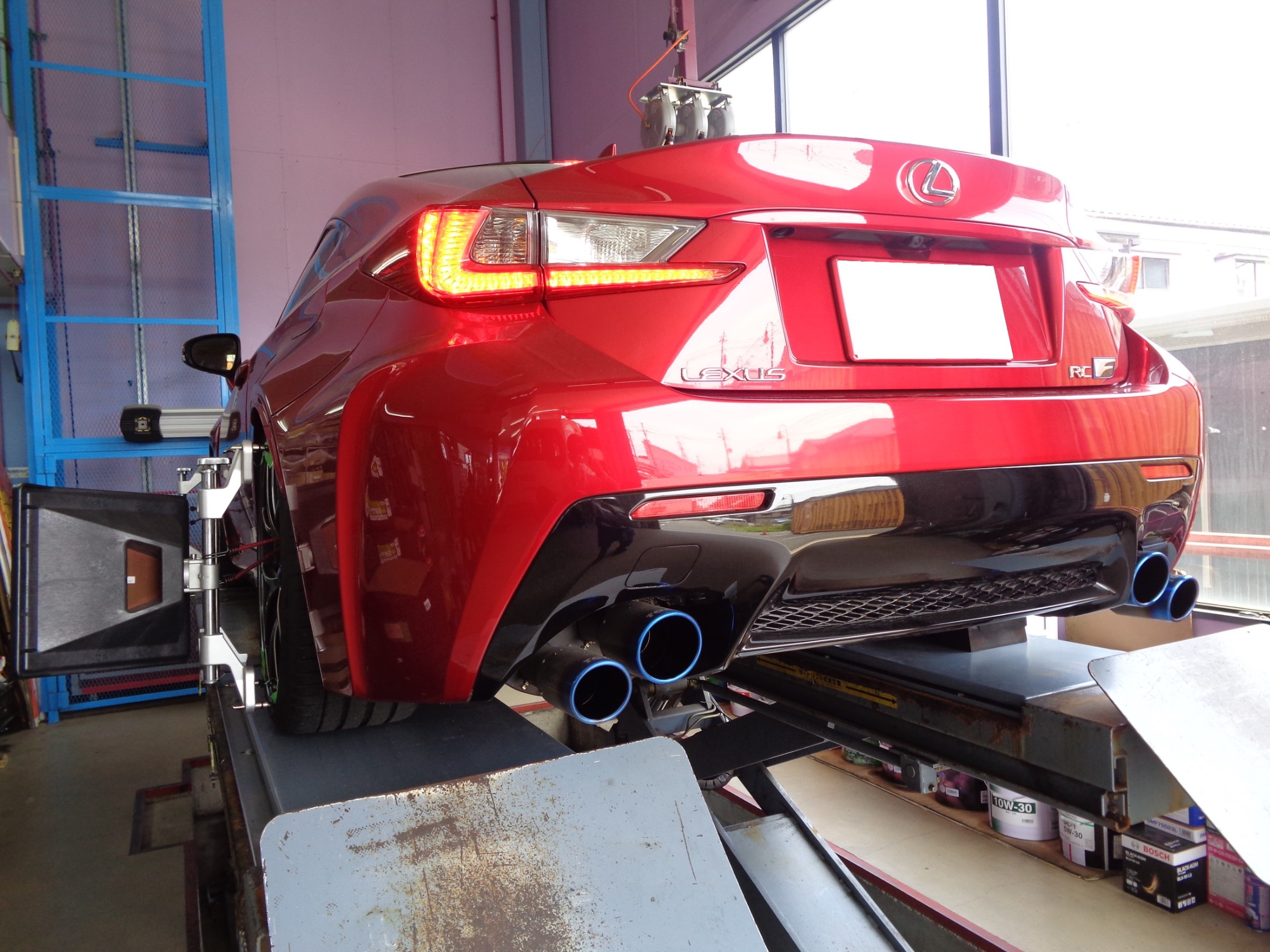 レクサス LEXUS RC Fにオーリンズさん車高調取付! | レクサス レクサス LEXUS RC Fにオーリンズさん車高調取付! | レクサス