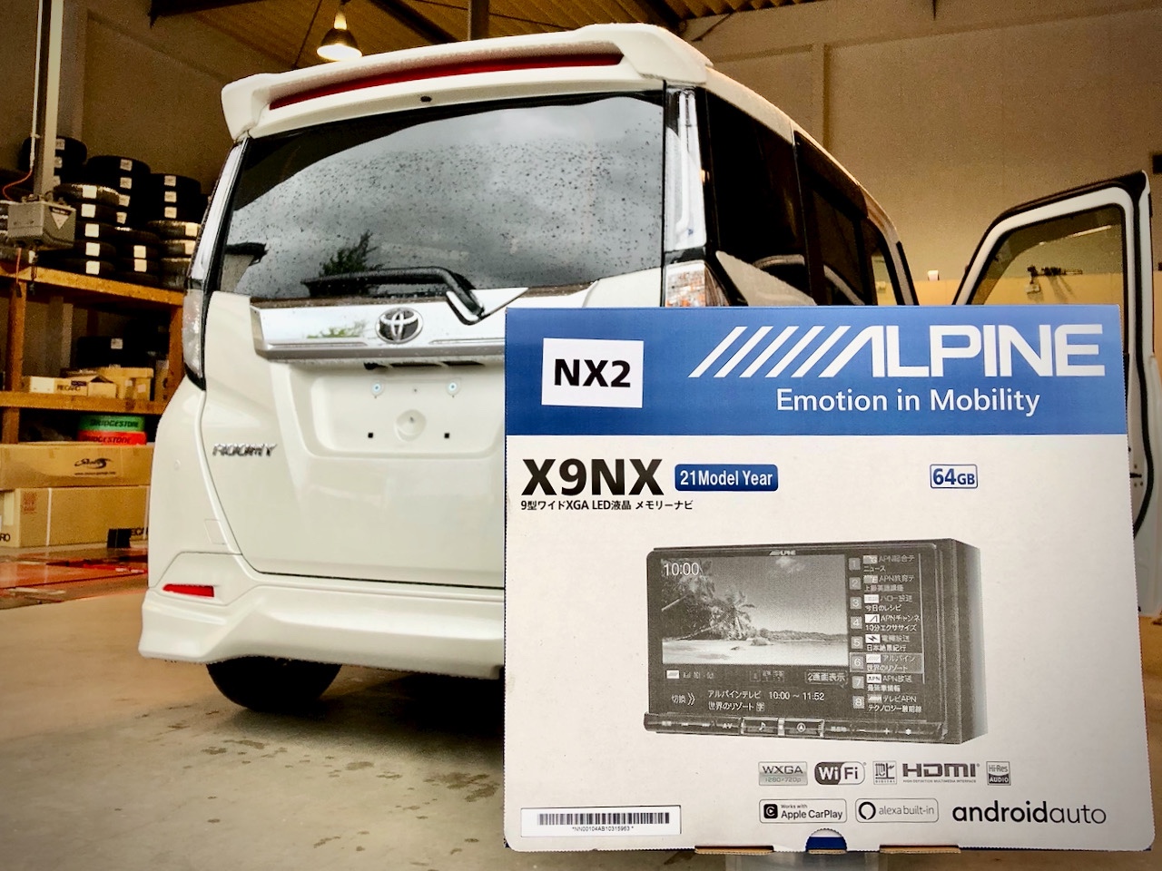 M910A TOYOTA ROOMY ✖ ALPINE X9NX2 | トヨタ ルーミー AV