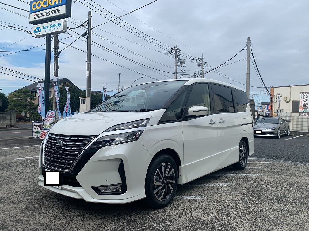 納車後に直行入庫!! 新車C27/セレナに車高調＋スーパーアライメント