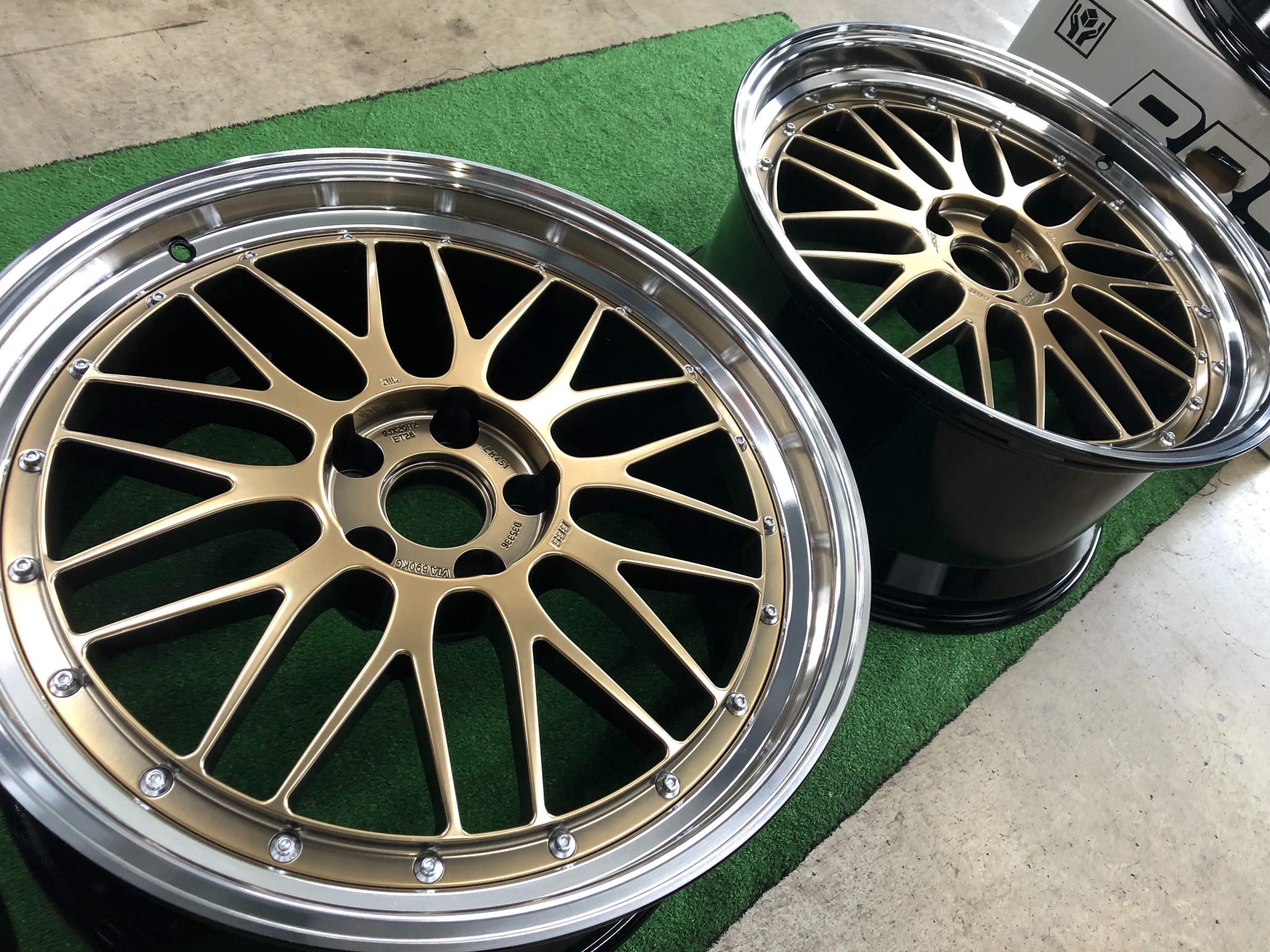 BBS LM ダイヤモンドゴールド × ブラックブライトダイヤカット BBS LM ダイヤモンドゴールド × ブラックブライトダイヤカット