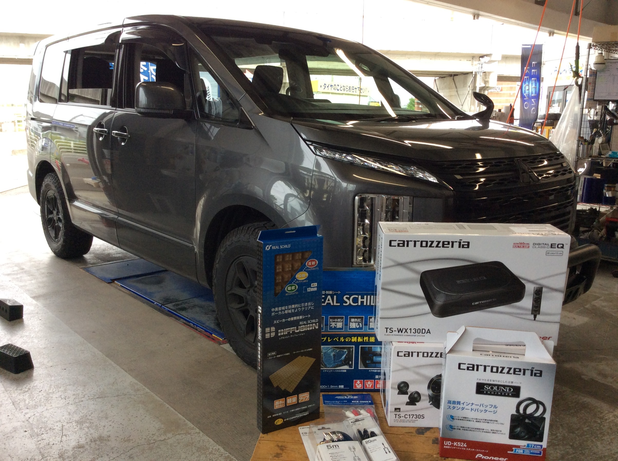 ALPINE X-171S＋KTX-M172B＋KTX-G30D アルパイン 三菱 CV1W系
