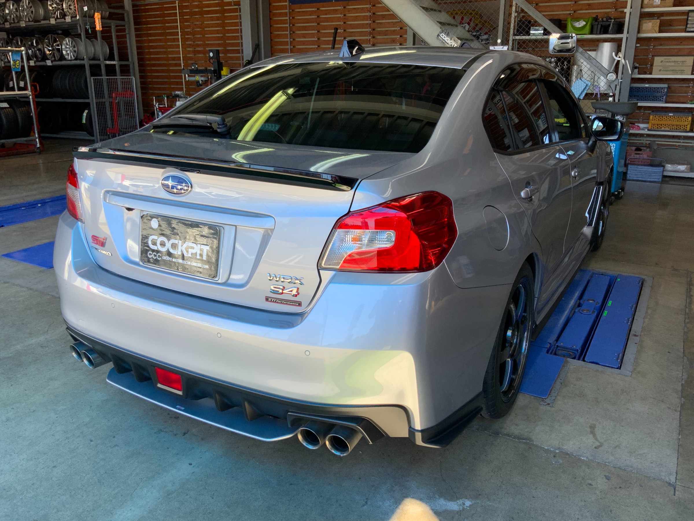 ☆スバル WRX S4 ✖ ガナドール Vertex Sports サークル4本出し フルチタン マフラー取り付け☆ | スバル WRX S4  吸・排気系 吸・排気系 > 吸排気系関連パーツ取付 | スタッフ 日記 | コクピット 荒井 | 車のカスタマイズにかかわるスタッフより