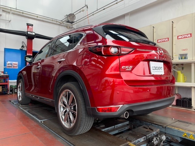 ◇MAZDA CX-5 [KF2P] TEIN FLEX-Z取付・車高測定・ヘッドライト調整・4