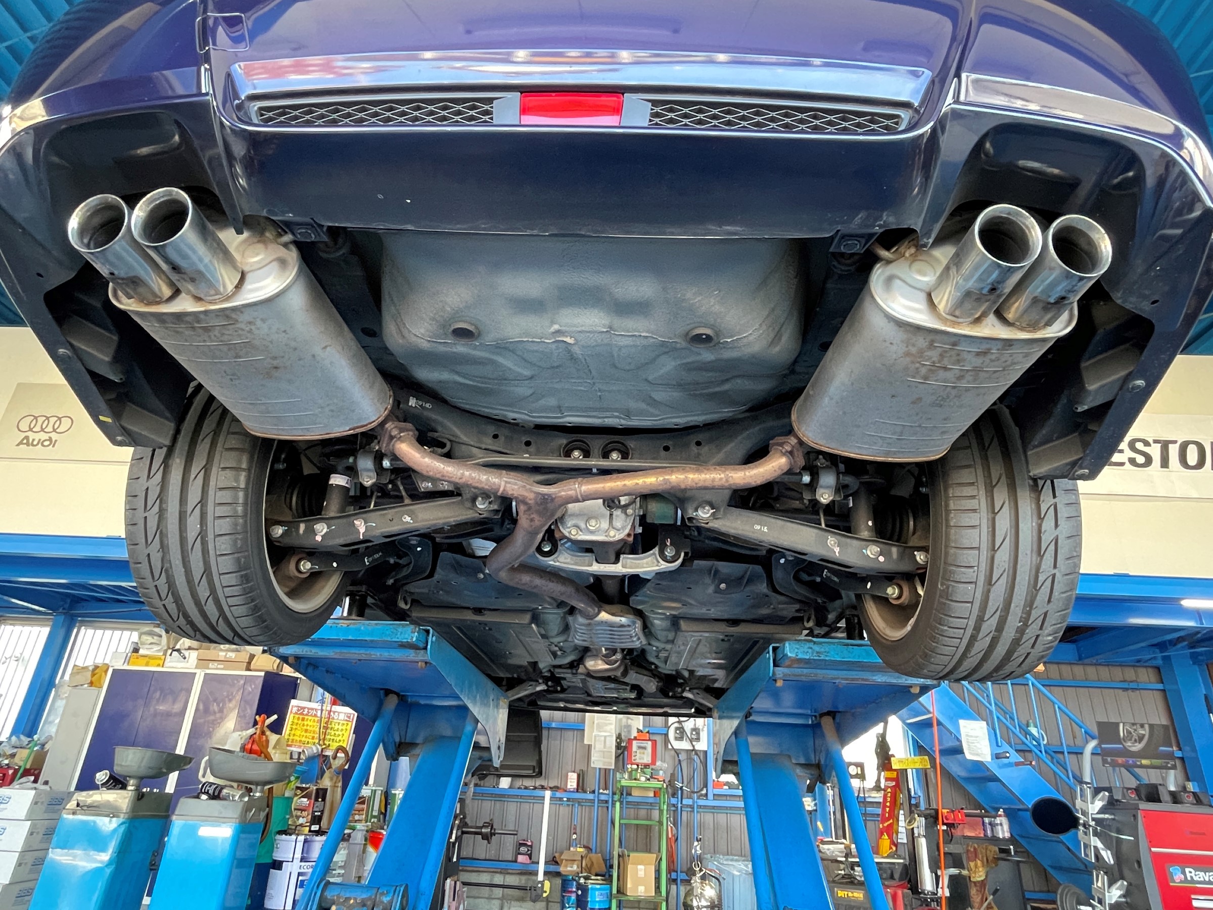 ☆快音を求めて スバル インプレッサWRX STI GVB マフラー交換