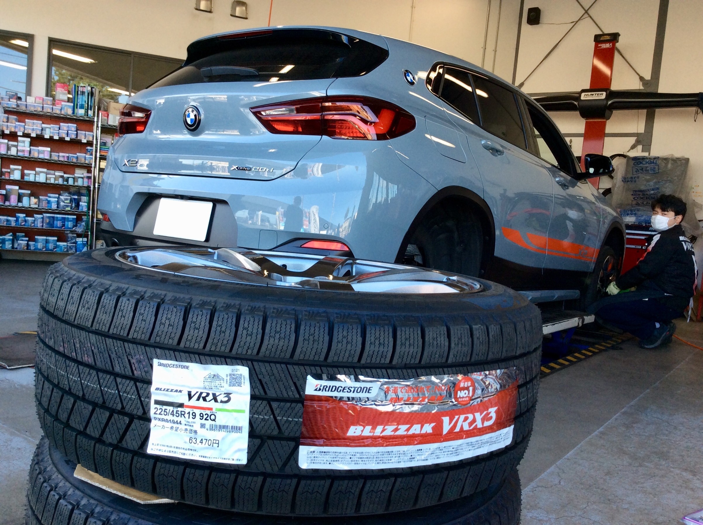 BMW X2 BLIZZAK VRX3 ＆ ENKEIホイール装着！ | スタッフ日記