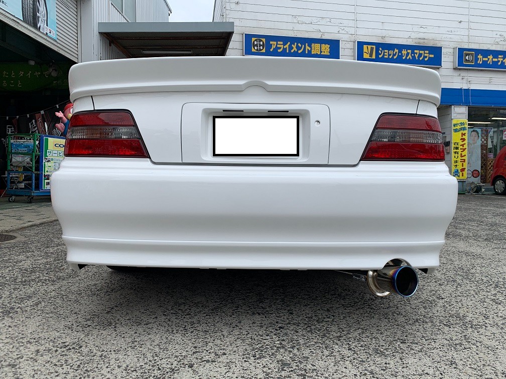 JZX100のマフラー交換☆ | トヨタ チェイサー 吸・排気系 吸・排気系