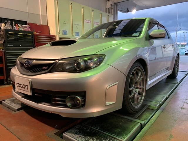 ◇SUBARU IMPREZA [GRB] ENDLESS MX72PLUS リアブレーキパッド交換・4