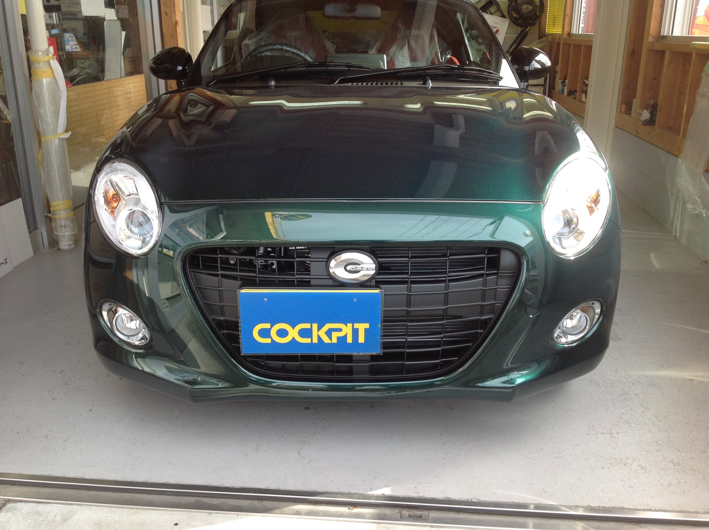 LA400K COPEN Cero さん、ナビ＆バックカメラ＆ETC装着です