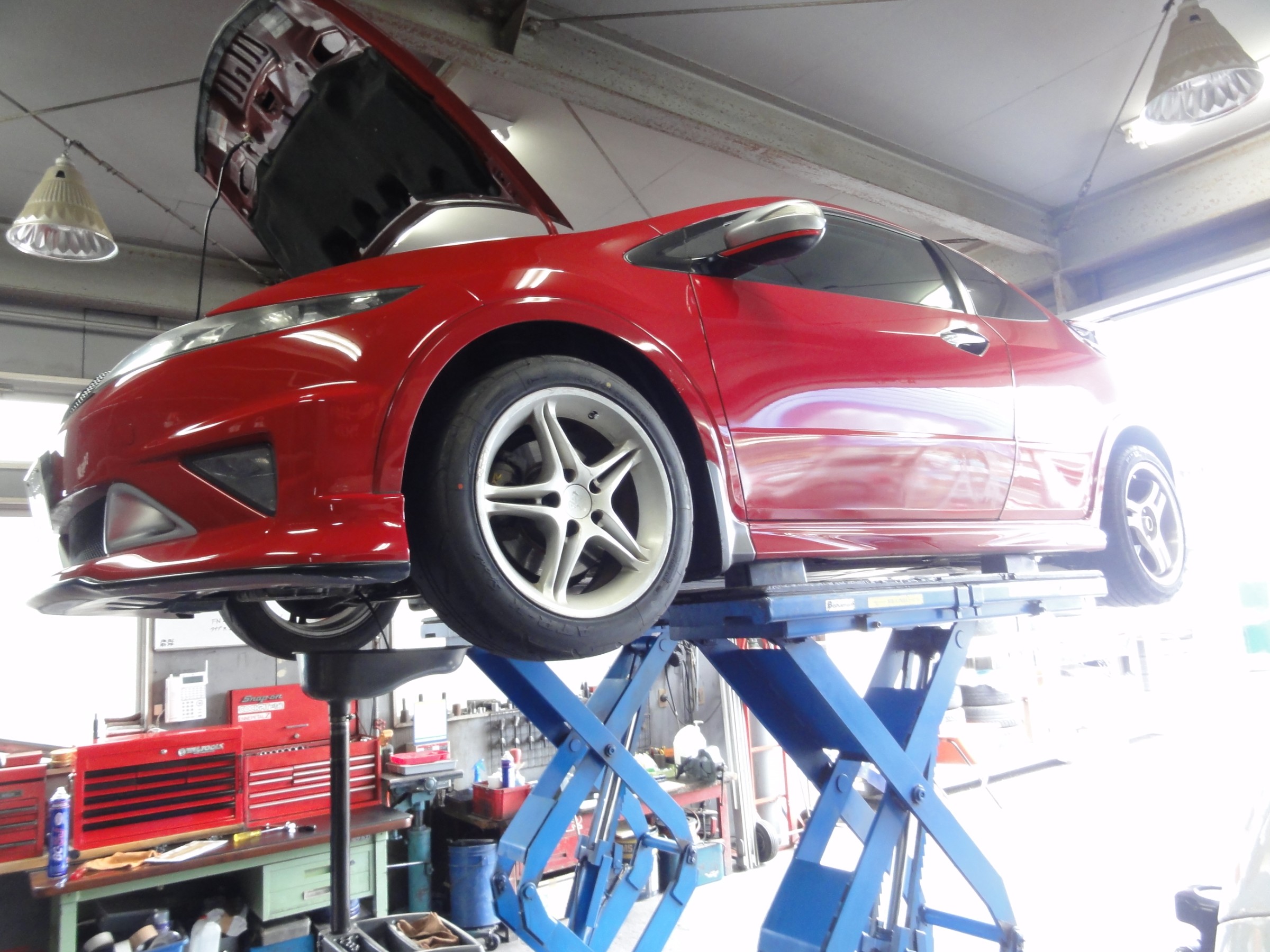 シビック タイプRユーロ（FN2）エンジンオイル＆ミッションオイル交換