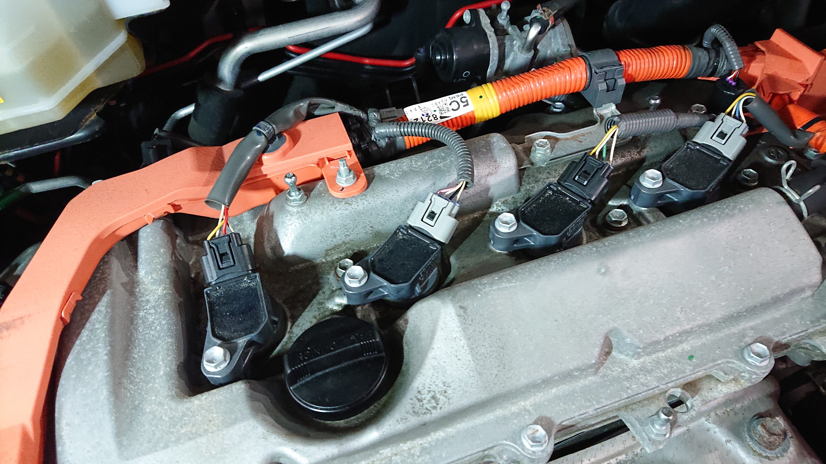 ハイスパーク イグニッションコイル & NGKスパークプラグ 取付け作業