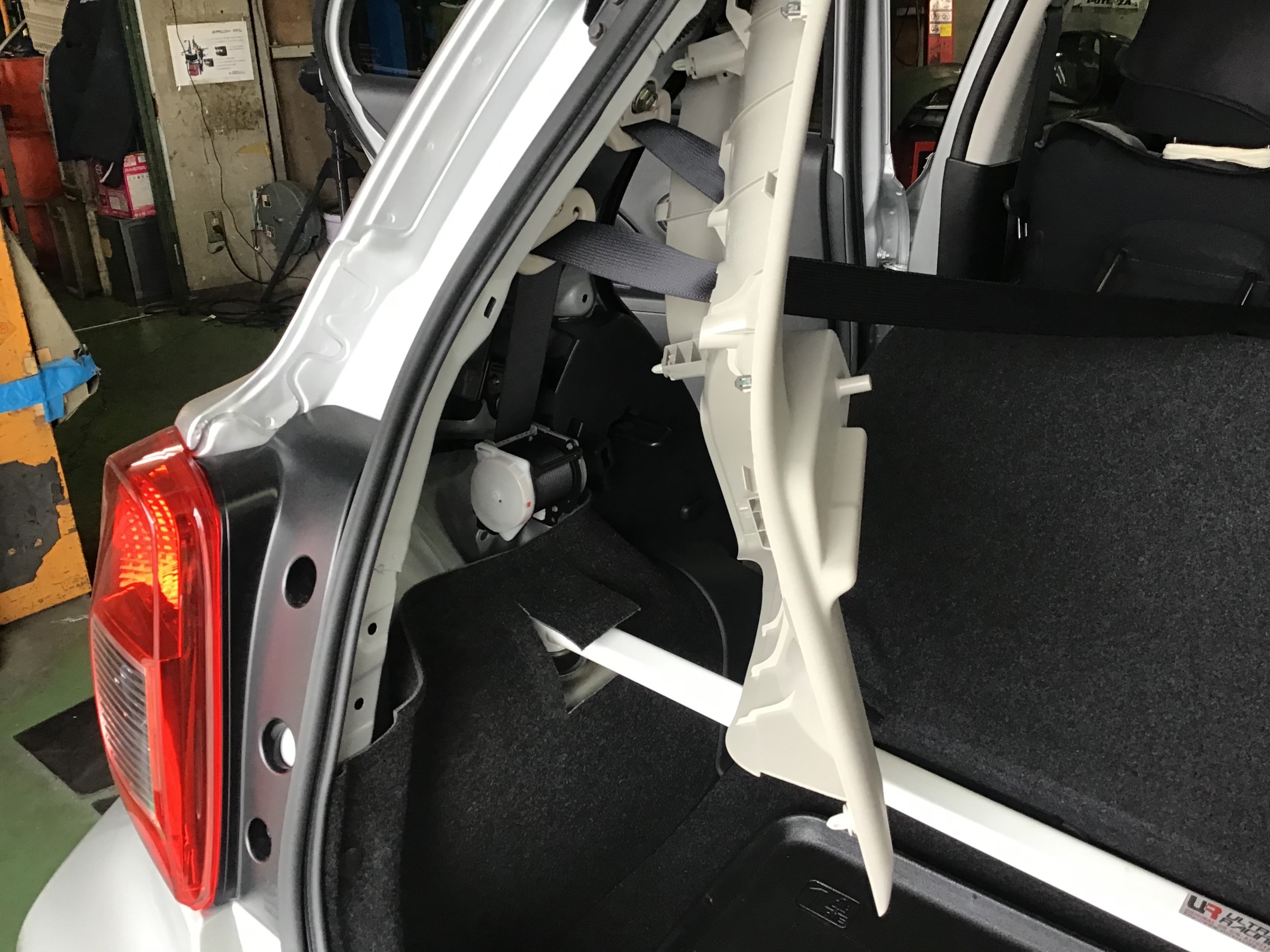 ボディ補強第二弾！！K13改マーチニスモS前後タワーバー取付☆ | 日産 