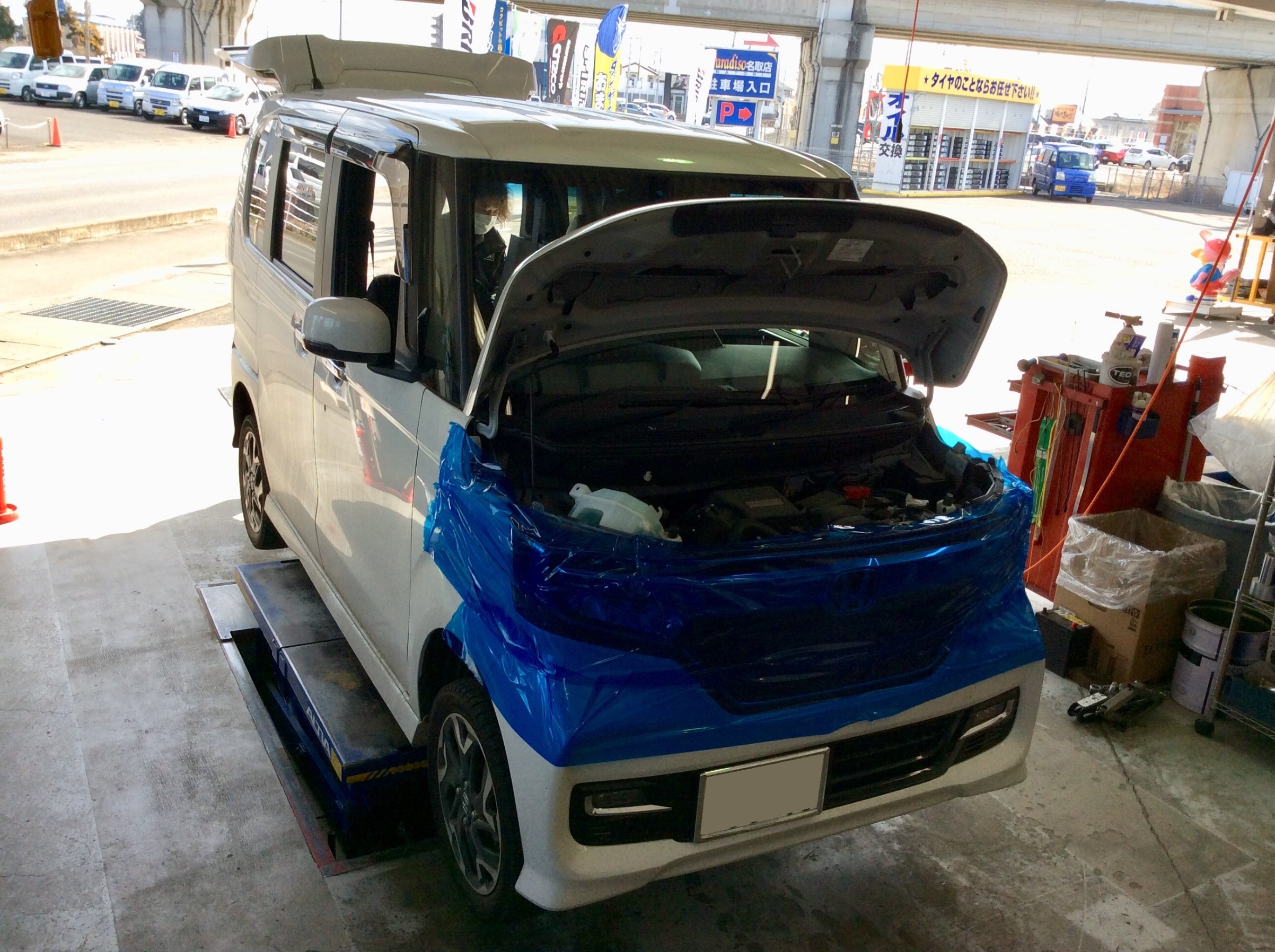 ホンダN-BOX TEIN車高調取り付けます！ | ホンダ N-BOX 足まわり