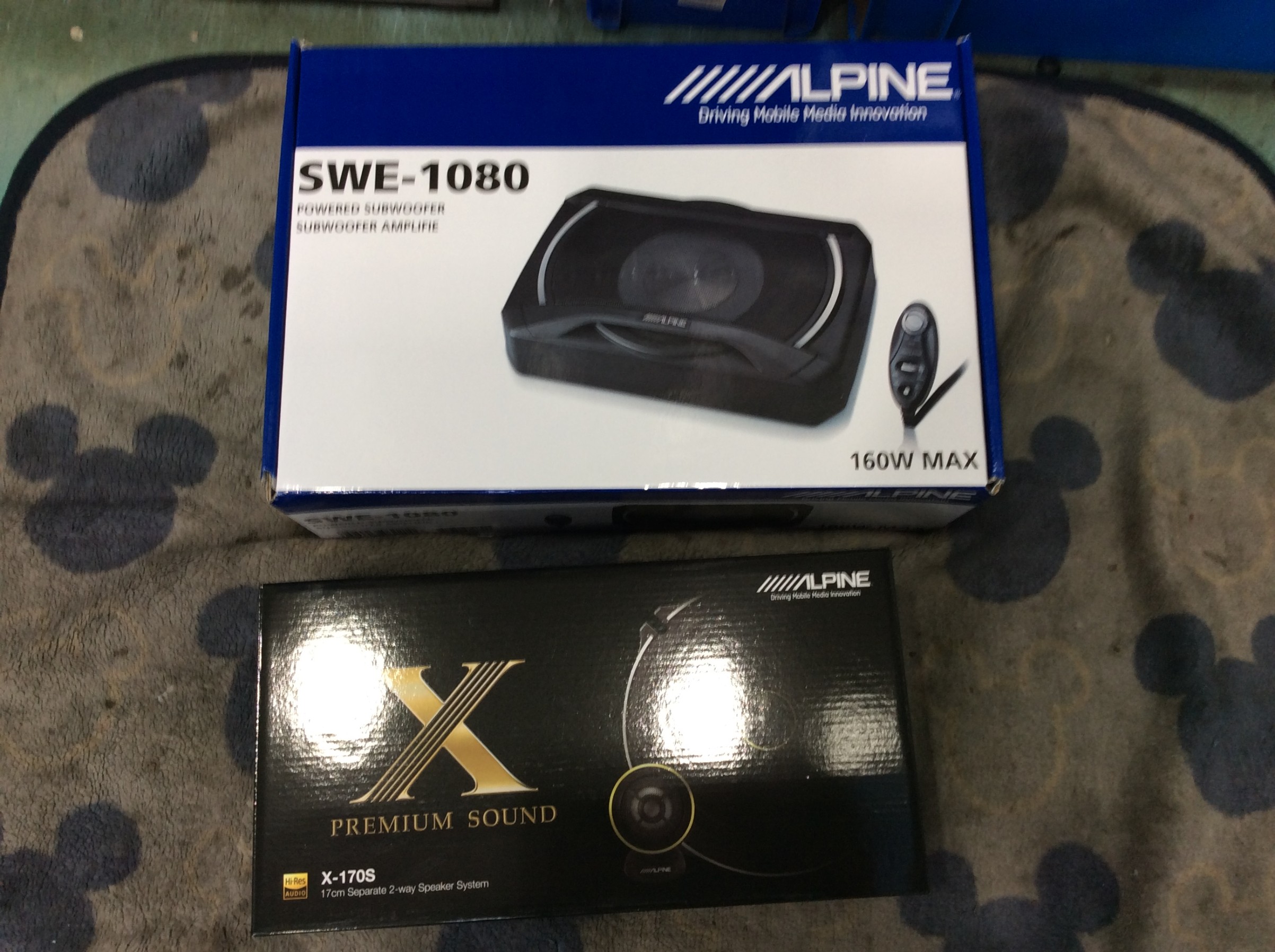 ALPINE SWE-1080 アルパイン 20cmコンパクト パワードサブ