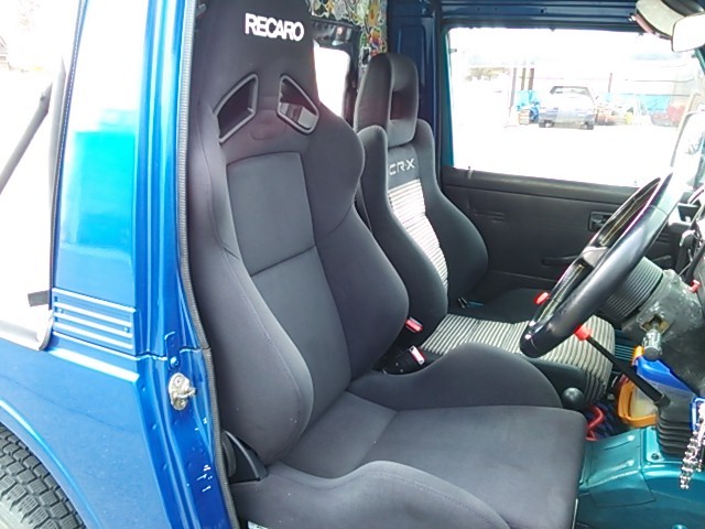 RECAROシート セミバケ ジムニーja11 シートレール付き-
