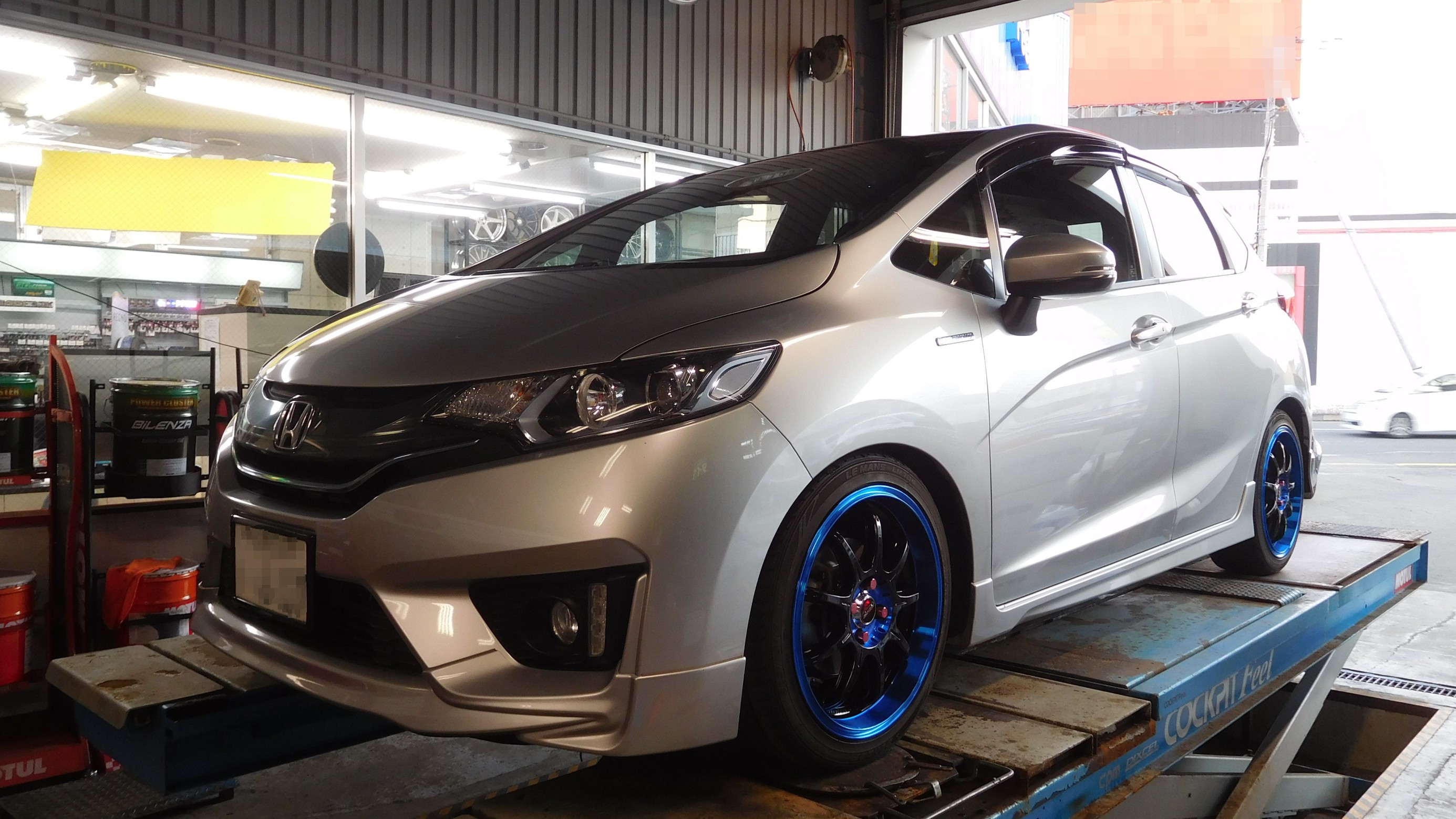 ホンダ フィット Hybrid のサスペンション交換 4輪アライメント作業 Cusco クスコ Street Zero A ホンダ フィットハイブリッド 足まわり サスペンション ブレーキ 足まわり サスペンション ブレーキ サスペンションパーツ関連取付 フィールの日記
