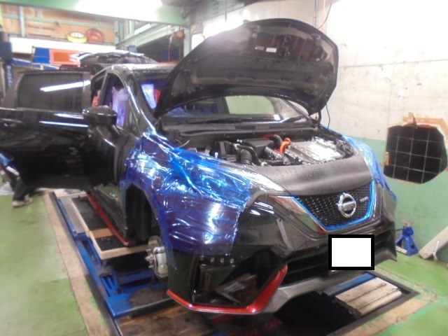 Note E Power Nismoへの車高調取り付け 日産 ノート 足まわり サスペンション ブレーキ 足まわり サスペンション ブレーキ サスペンションパーツ関連取付 アフターパーツ取り付け事例 コクピット 麻生 お店の得意技紹介