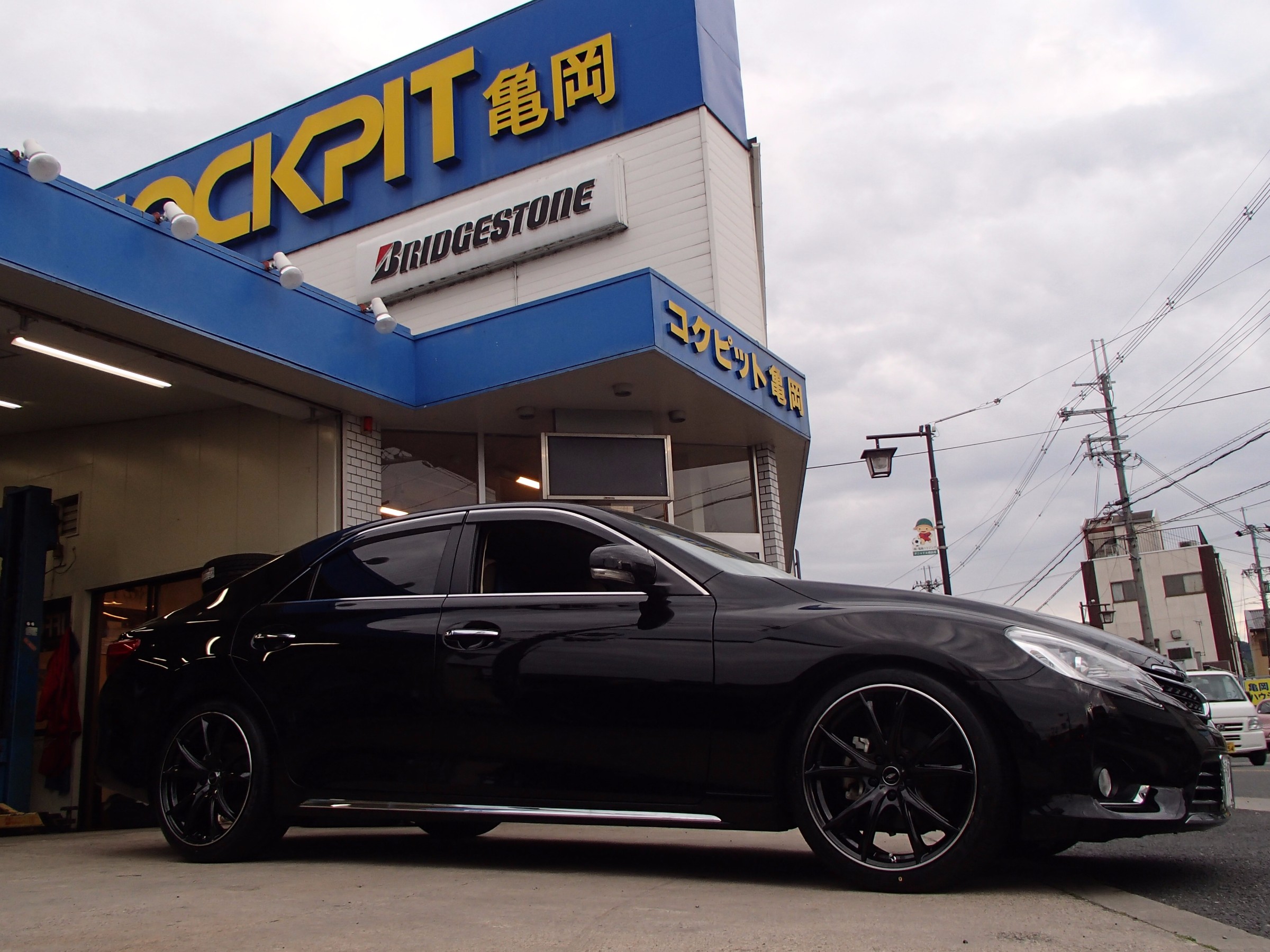トヨタ マークX GRX130系 19インチ、タイヤ・ホイール、ダウン