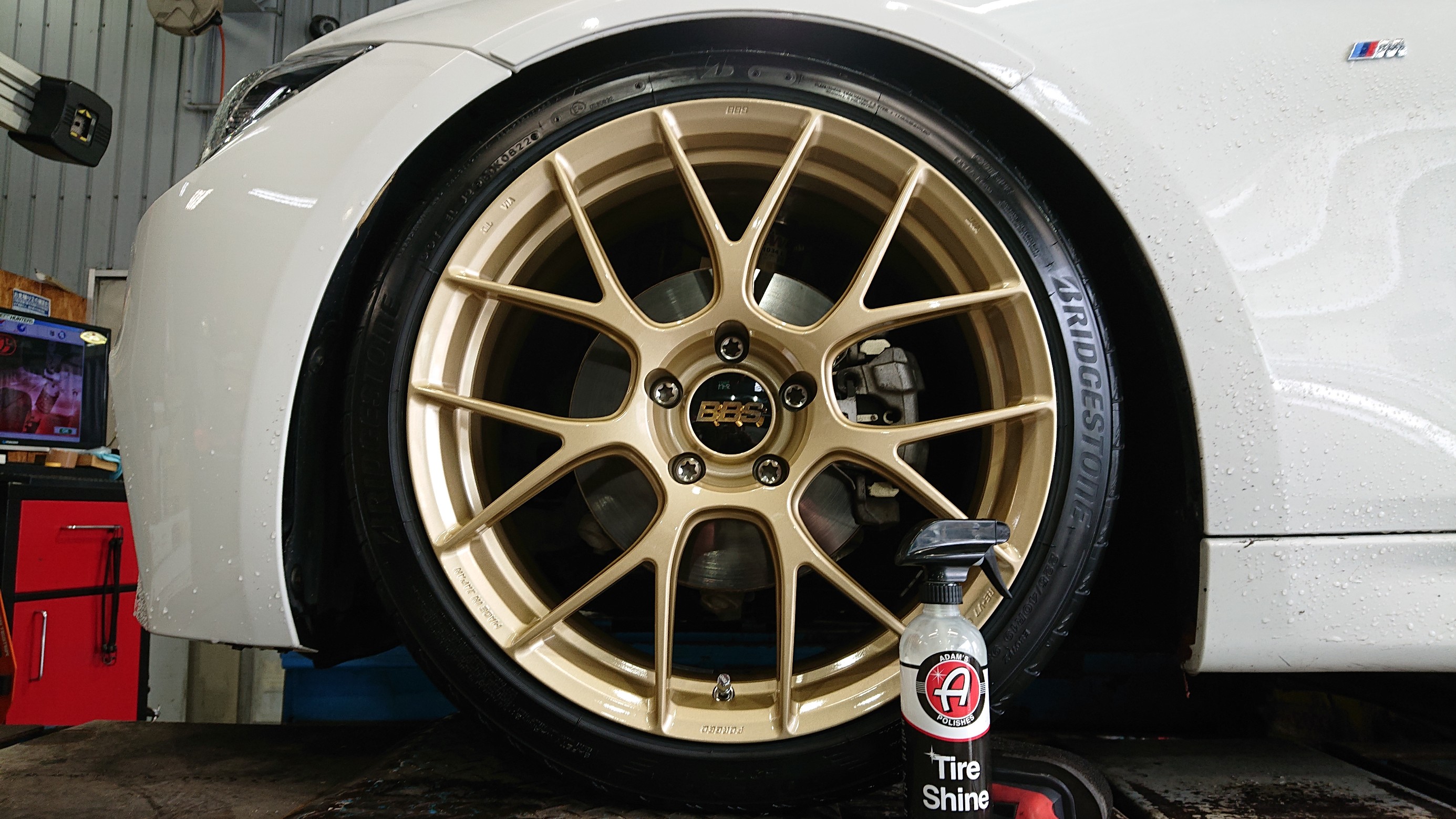 BBS RE-V7 ゴールド & ポテンザ S007A ＋ KW Version-1 の装着