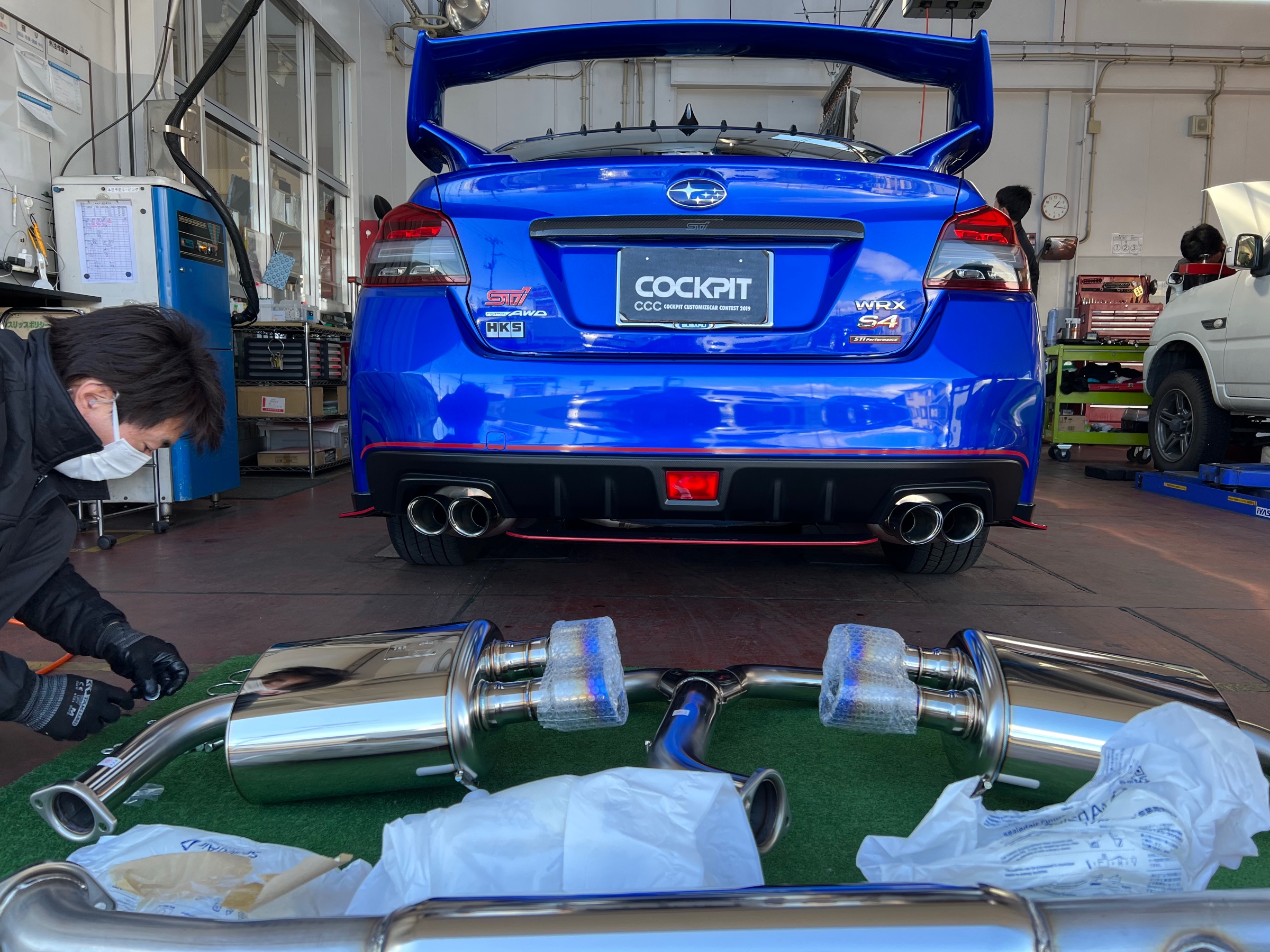 スバル WRX S4 マフラー交換 《SUBARU WRX S4 VAG × HKS Super Turbo ...