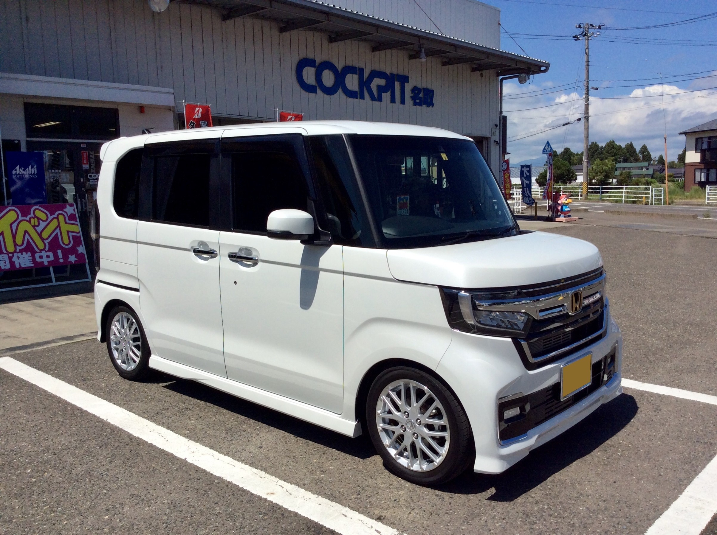 N-BOXカスタム JF3 スプリング交換します！ | ホンダ N-BOX 足