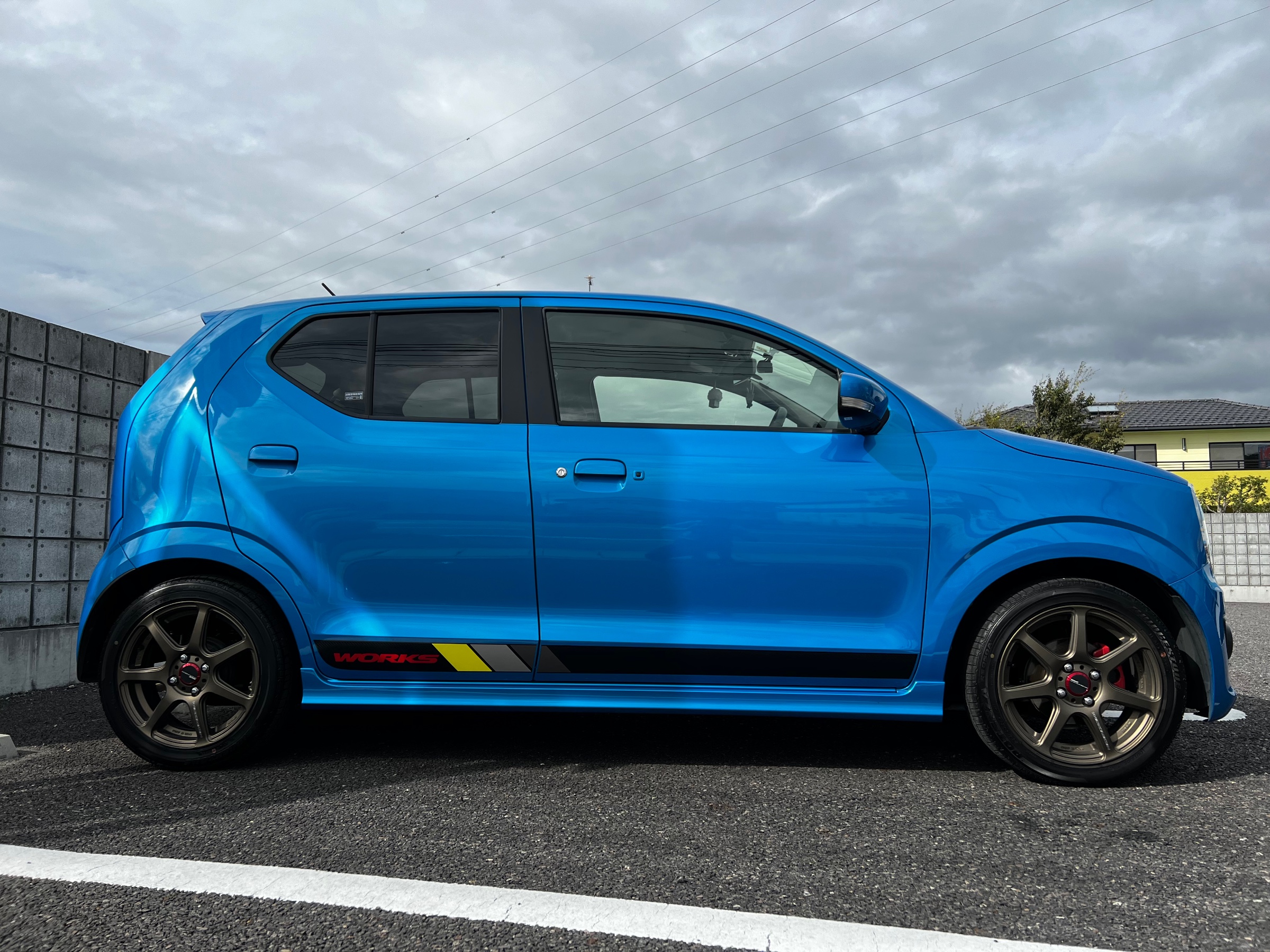 アルトワークス ダウンサス取付け & マフラー交換《HA36S × RS