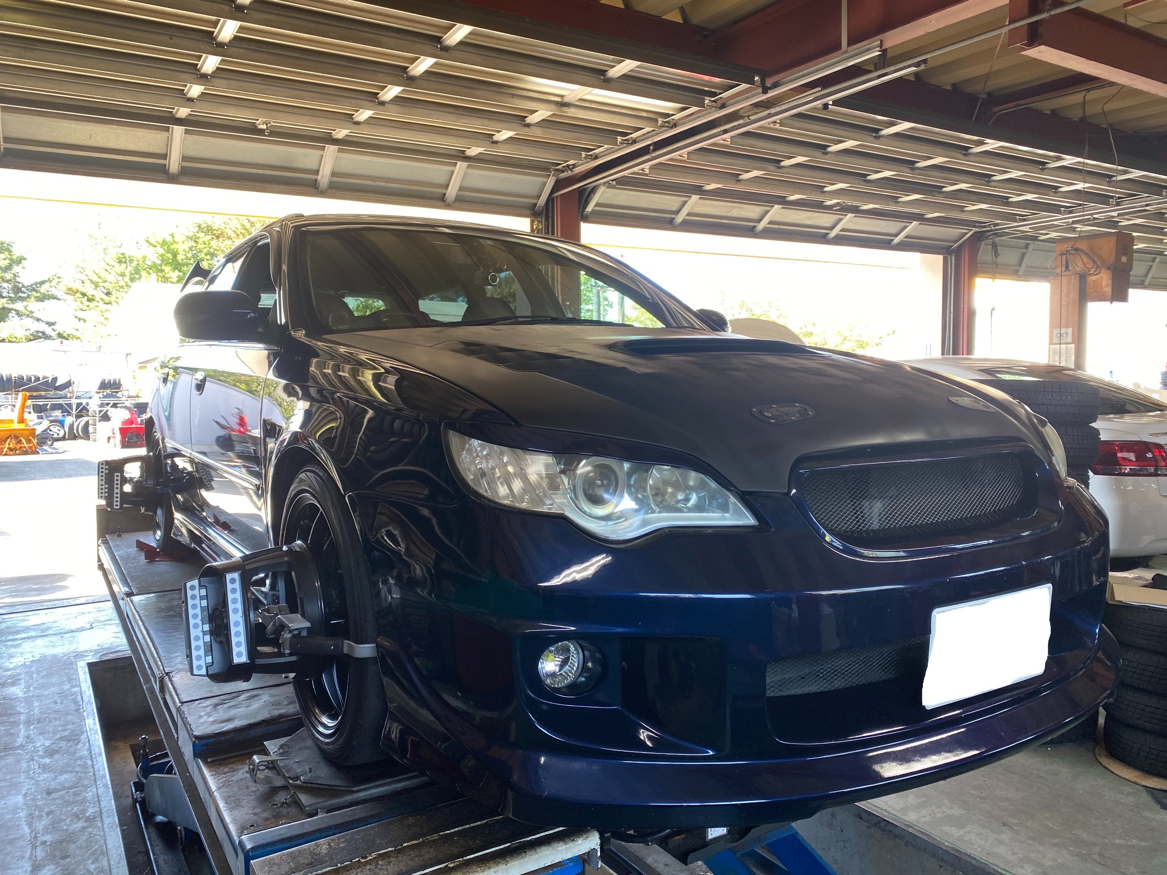 LEGACY tuned by STI フレックスZ装着＆アライメント調整