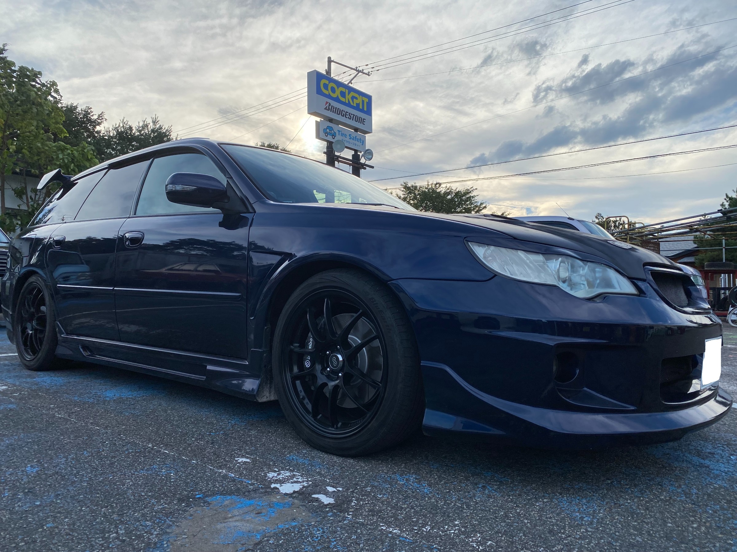 LEGACY tuned by STI フレックスZ装着＆アライメント調整