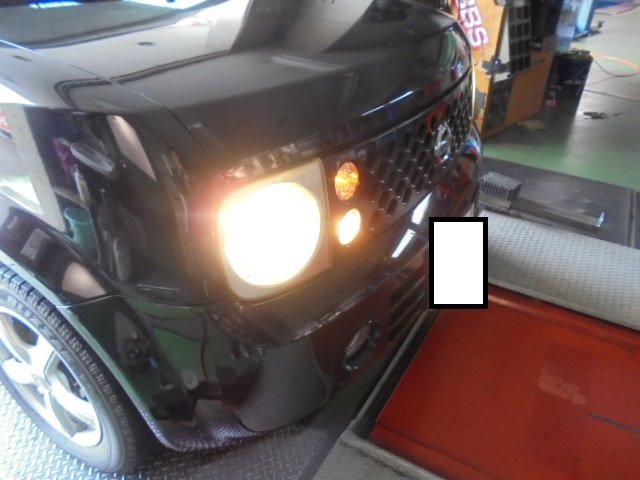 夜道は明るいに限ります♪ | 日産 キューブ HID・LED（その他電装系