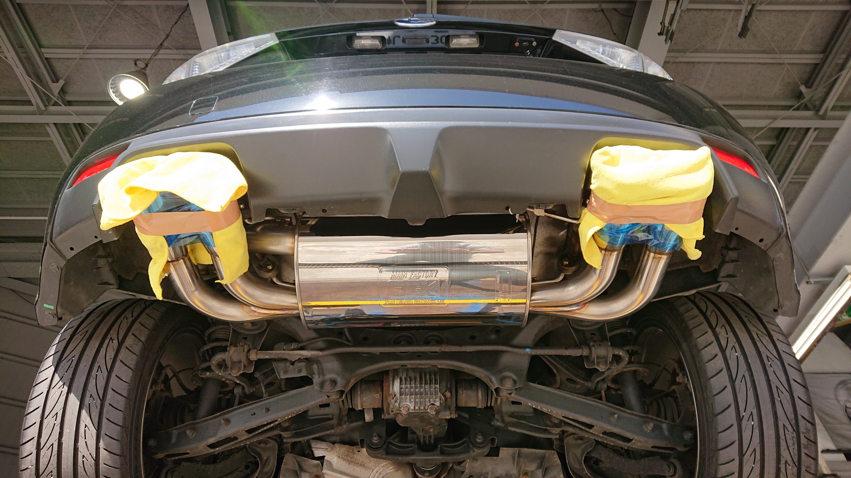 FUJITSUBO（フジツボ）A-R マフラー の取付け作業 ／ スバル GRF