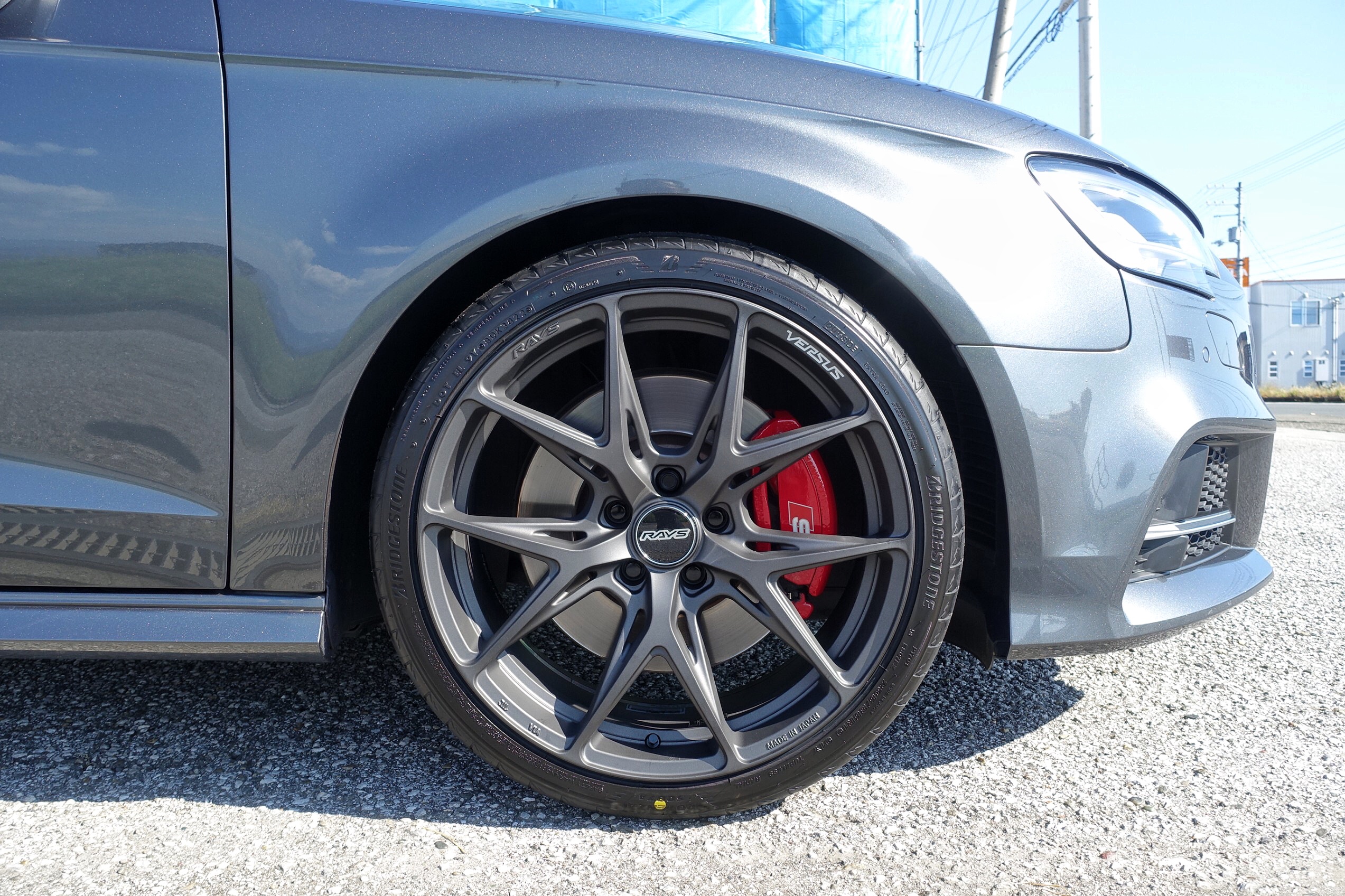 アウディ RS3 純正8Vスポーツバック19インチホイール4本セットA3 S3 程度良好品 希少】アウディ RS3 純正 19in 8J +42 PCD112 ピレリ